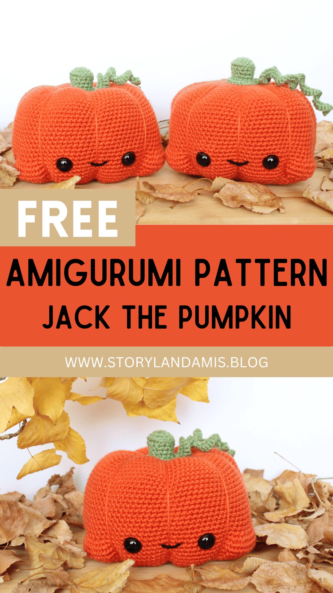 Free Pumpkin Amigurumi Pattern - Crochet Tutorial - Storyland Amis